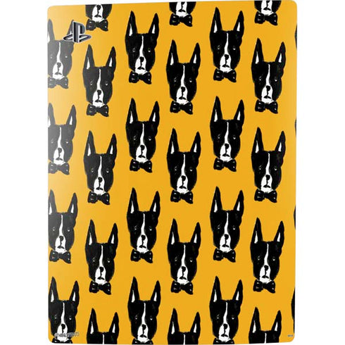 Bouffants and Broken Hearts Boston Terrier PS5 Digital Edition Console Skin